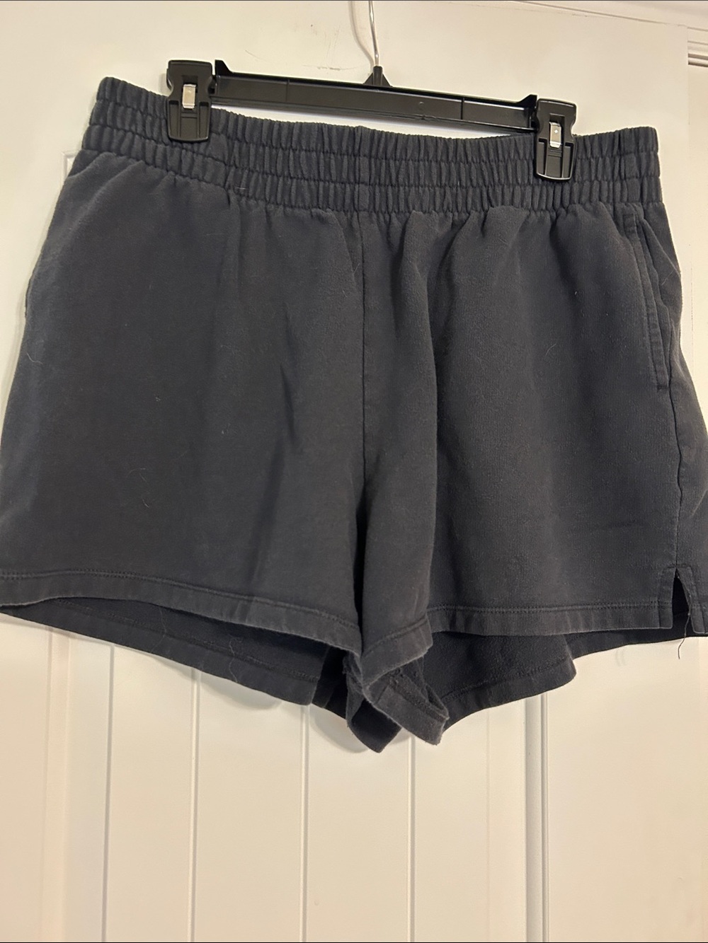 Ava & Viv Dark Gray Elastic-Waist Athletic Shorts